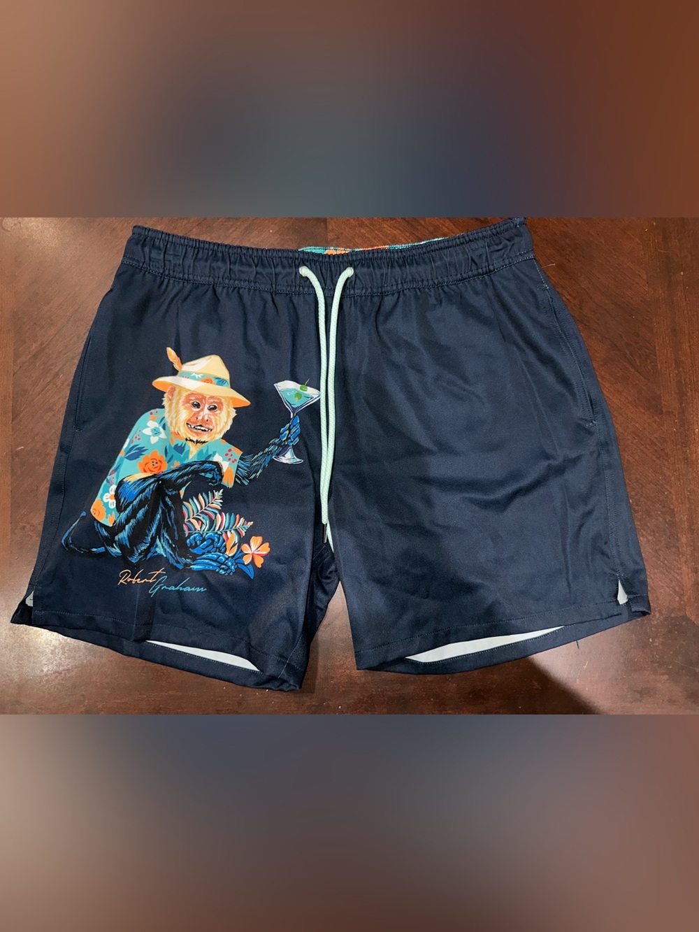 Robert Graham Monkey Business Swim Trunks Men’s Small (NEW)